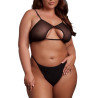 Soutien-Gorge Transparent Grande Taille Bravia Noir