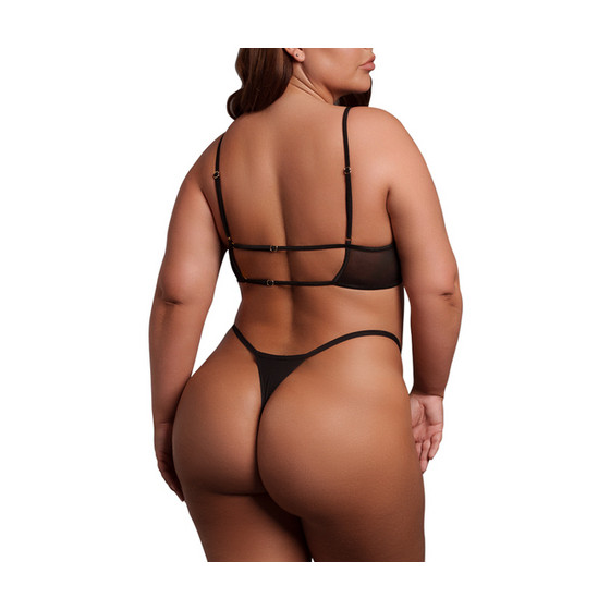 Soutien-Gorge Transparent Grande Taille Bravia Noir