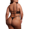 Soutien-Gorge Transparent Grande Taille Bravia Noir