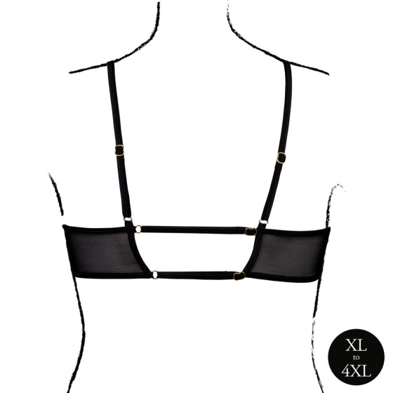 Soutien-Gorge Transparent Grande Taille Bravia Noir