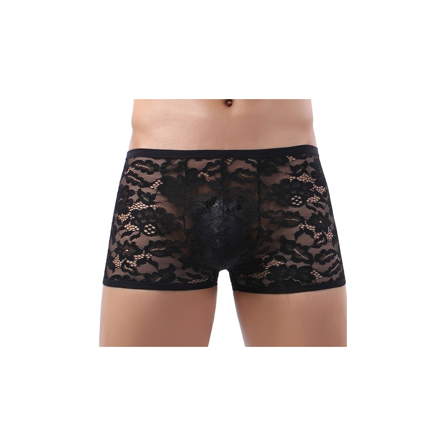 Boxer en dentelle Joao Noir