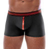 Boxer avec zip Tillio Noir-Rouge