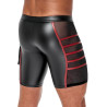 Short avec zip Ormeto Noir-Rouge
