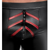 Short avec zip Ormeto Noir-Rouge