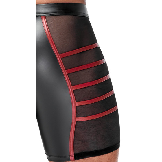 Short avec zip Ormeto Noir-Rouge