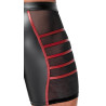 Short avec zip Ormeto Noir-Rouge