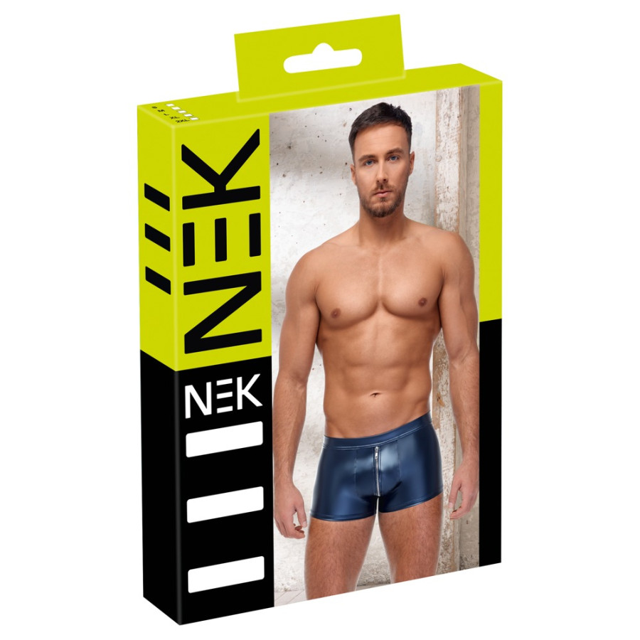 Boxer avec zip Andio Bleu métallisé