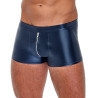 Boxer avec zip Andio Bleu métallisé