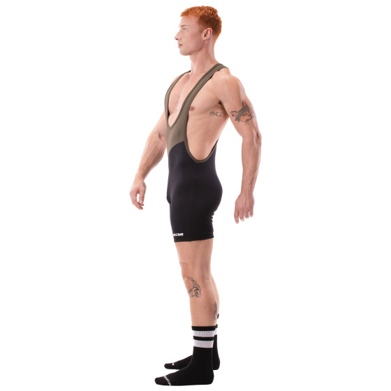 Body Singlet Luckenwalde Kaki-Noir-Blanc