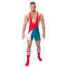 Body Singlet Luckenwalde Rouge-Bleu pétrole