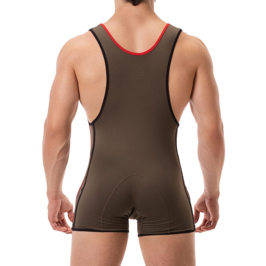 Combi Singlet Allan Kaki-Rouge