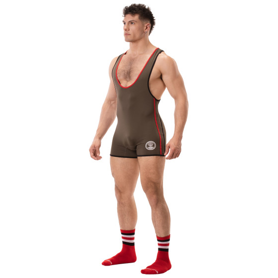 Combi Singlet Allan Kaki-Rouge