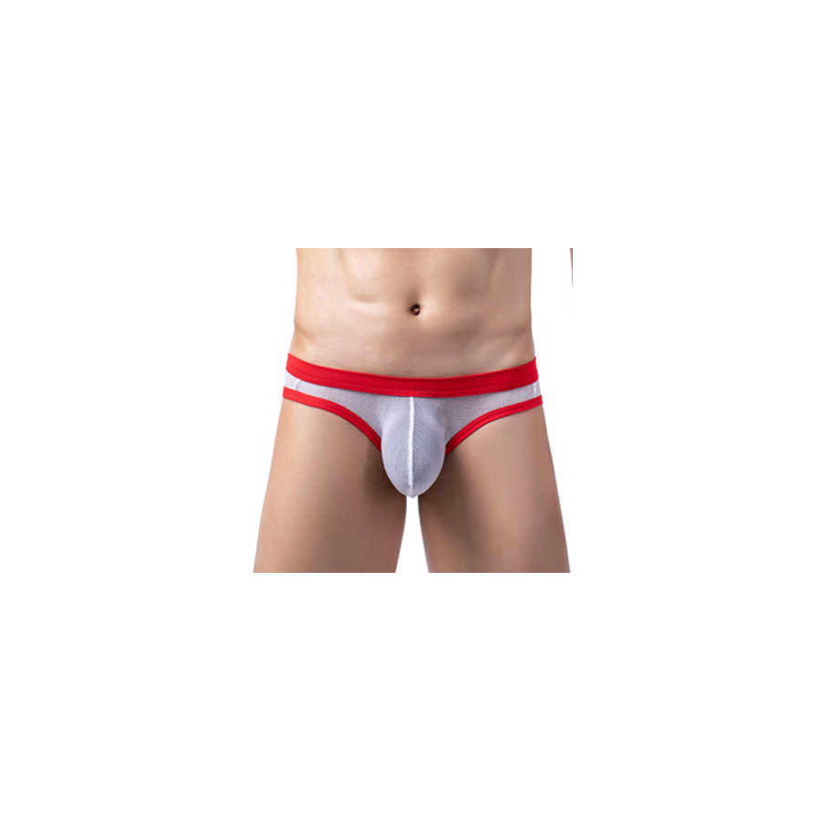 Slip Clipo Blanc-Rouge