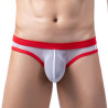 Slip Clipo Blanc-Rouge