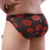 Slip Trompe Kiss Lips Noir