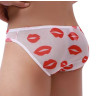 Slip sexy Kiss Lips Blanc