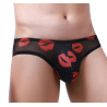 Slip sexy Kiss Lips Noir
