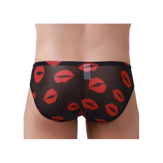 Slip sexy Kiss Lips Noir