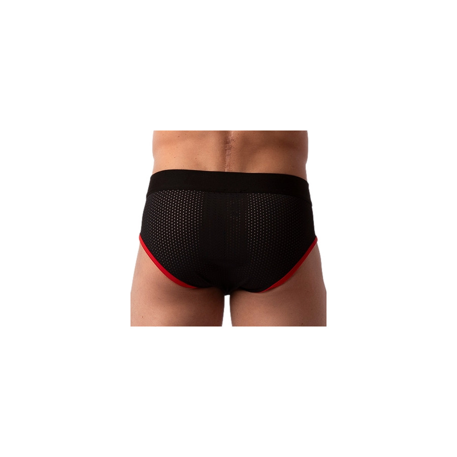 Slip Sicile Noir-Rouge
