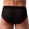Slip Sicile Noir-Rouge
