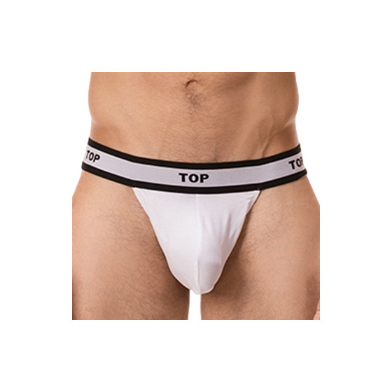 String Cache-sexe Top Blanc
