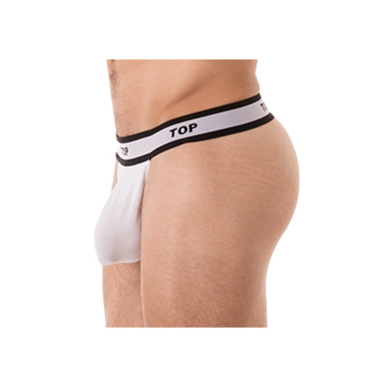 String Cache-sexe Top Blanc