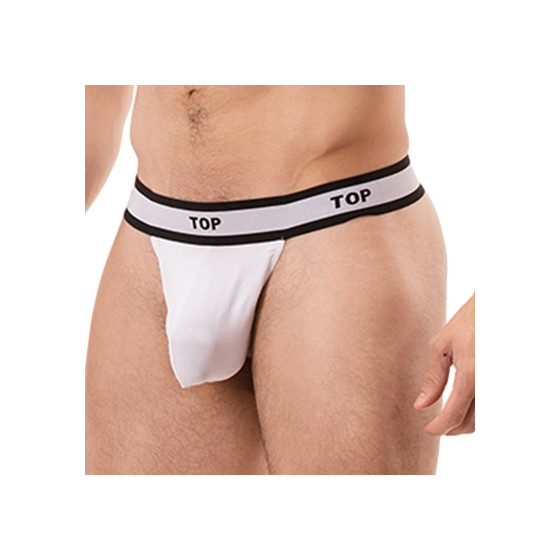 String Cache-sexe Top Blanc