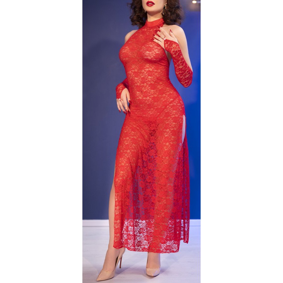 Robe Longue PAOLINA Rouge