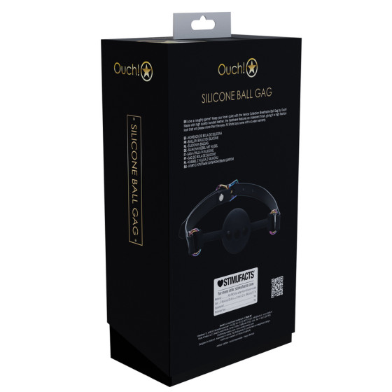 Bâillon-Boule Venise 41mm Noir