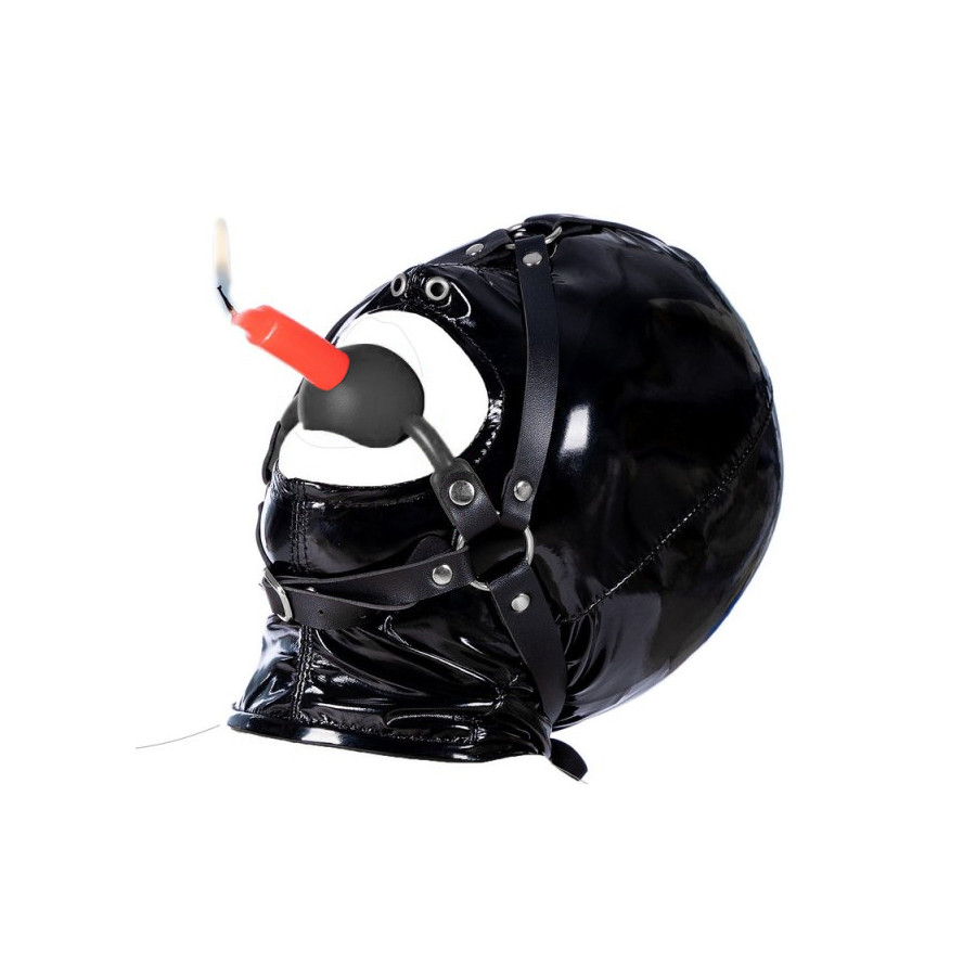 Bâillon-Boule percé Enjoy Wax 49mm Noir