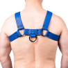 Harnais en cuir Snap Bleu