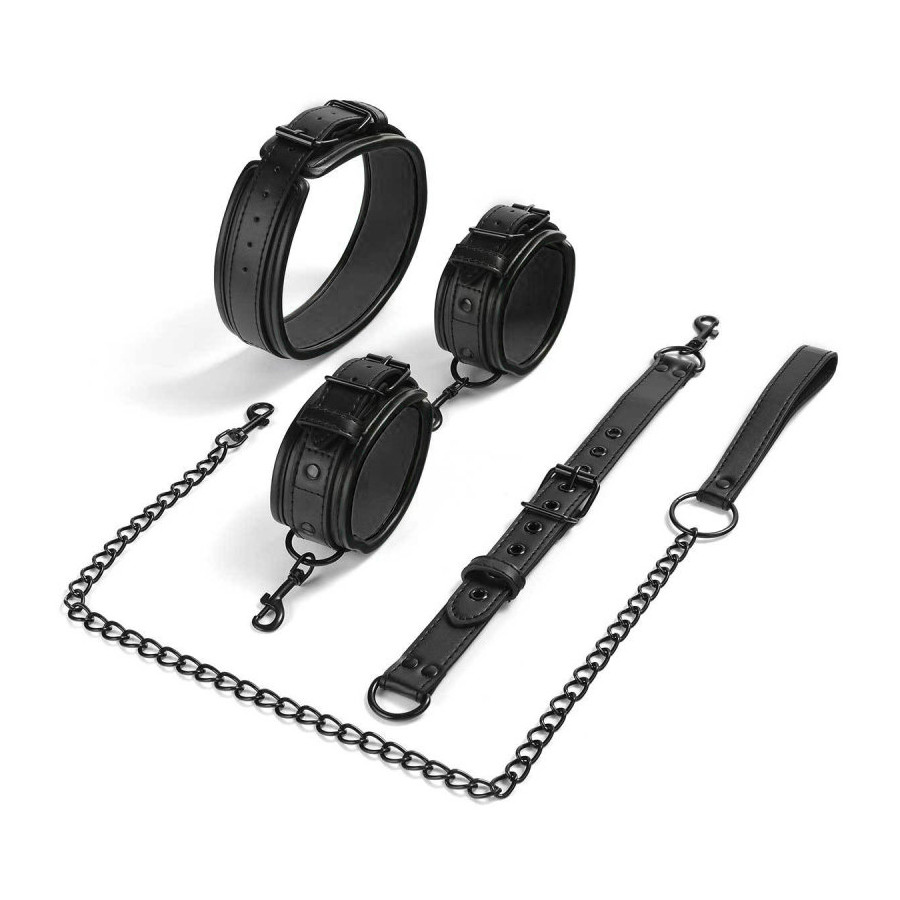 Attaches Poignets-Cou Neckist Noires