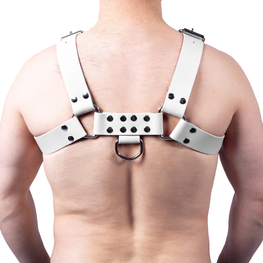 Harnais en cuir Buckle Blanc