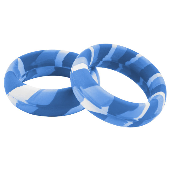 Pack 3 Cockrings Silimix Bleus