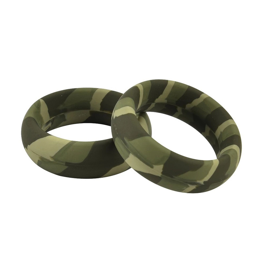 Pack 3 Cockrings Silimix Vert Army