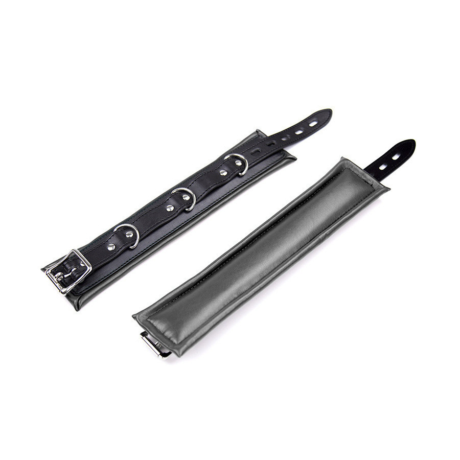 Kit Barre de maintien Collier et Menottes Simply Dom Noir