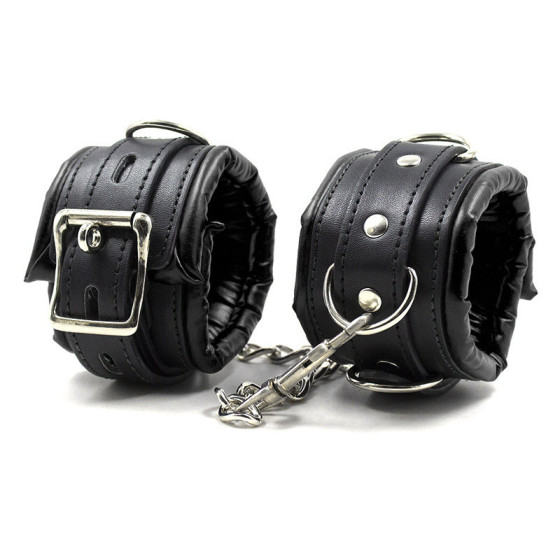 Kit Barre de maintien Collier et Menottes Simply Dom Noir