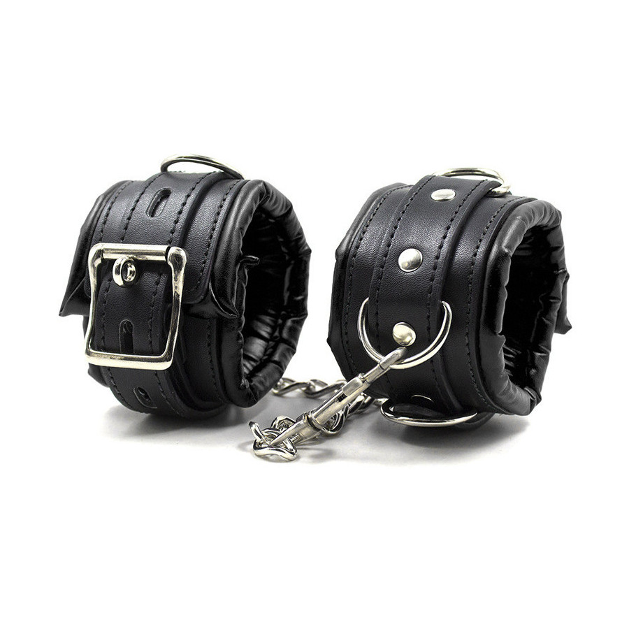 Kit Barre de maintien Collier et Menottes Simply Dom Noir