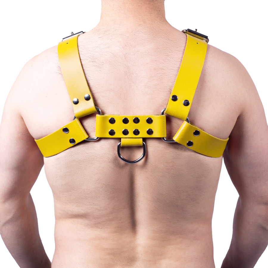 Harnais en cuir Buckle Jaune