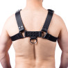 Harnais en cuir Buckle Noir