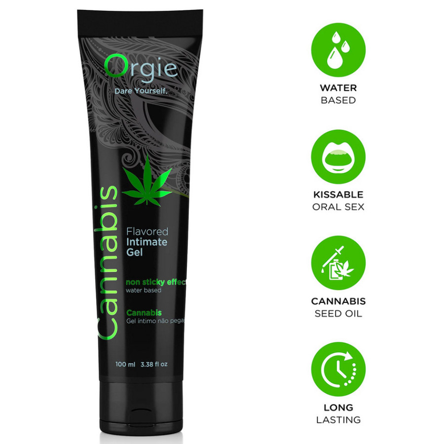 Lubrifiant Eau aromatisé Cannabis Orgie 100 ml