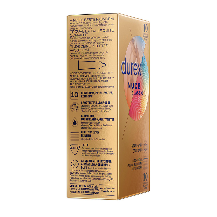 Préservatifs Durex Nude x10