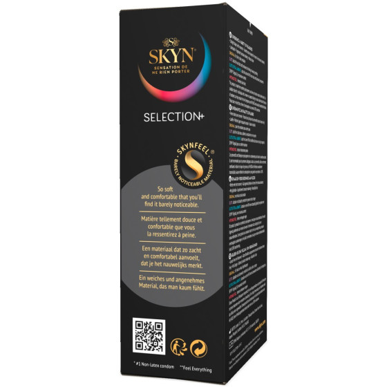 Pack Préservatifs Sans Latex Skyn Selection+ 53mm x10