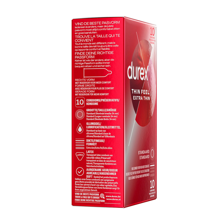 Préservatifs Durex Thin Feel Extra Thin 54mm x10