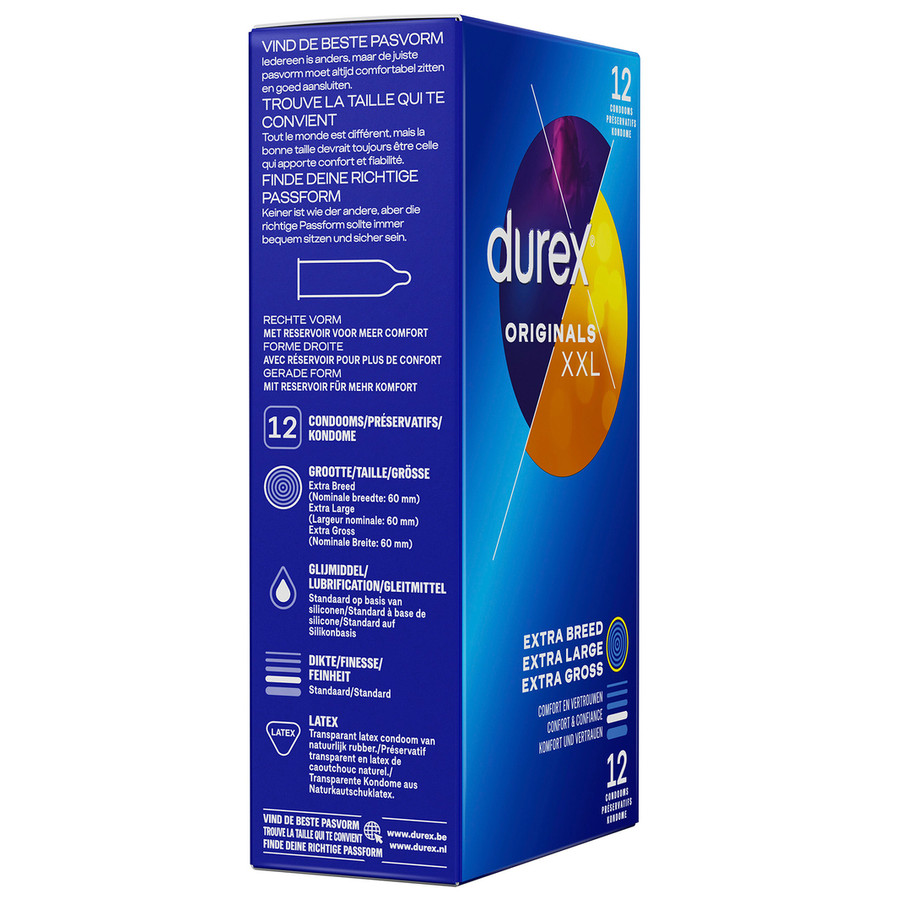 Condoms Durex Originals XXL x12