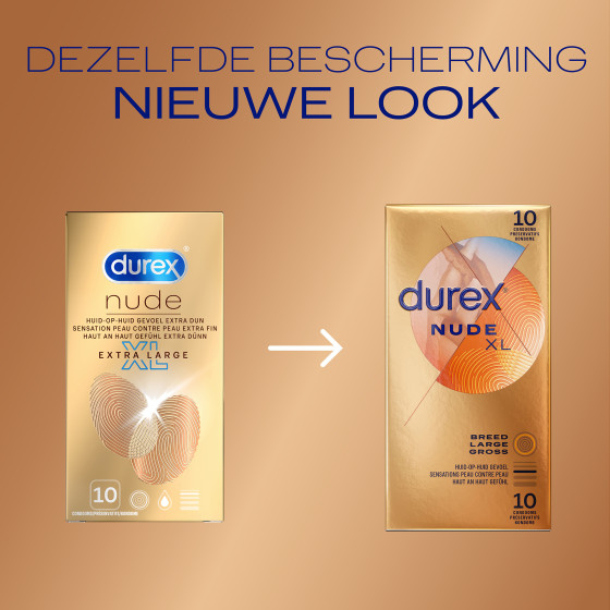 Condoms Durex Nude XL 60mm x10