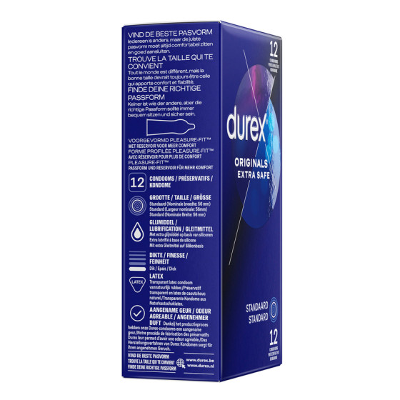 Durex Originals Extra Safe Thick Condoms x10