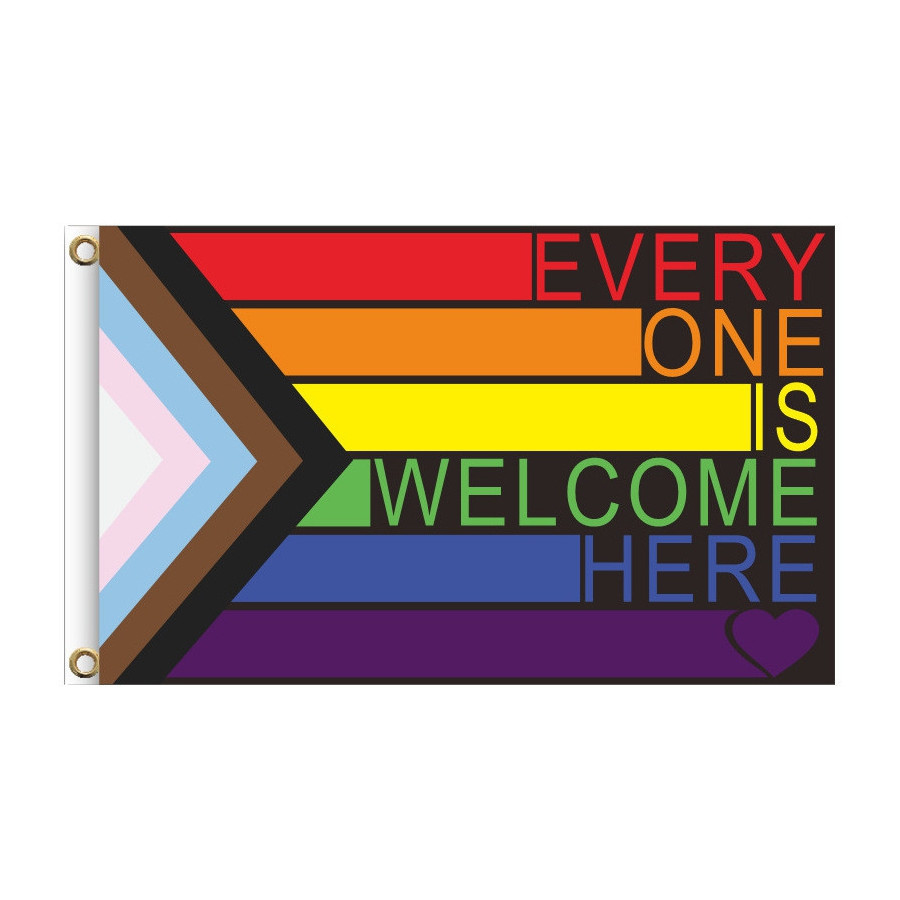 Drapeau LGBT+ Welcome 60 x 90cm