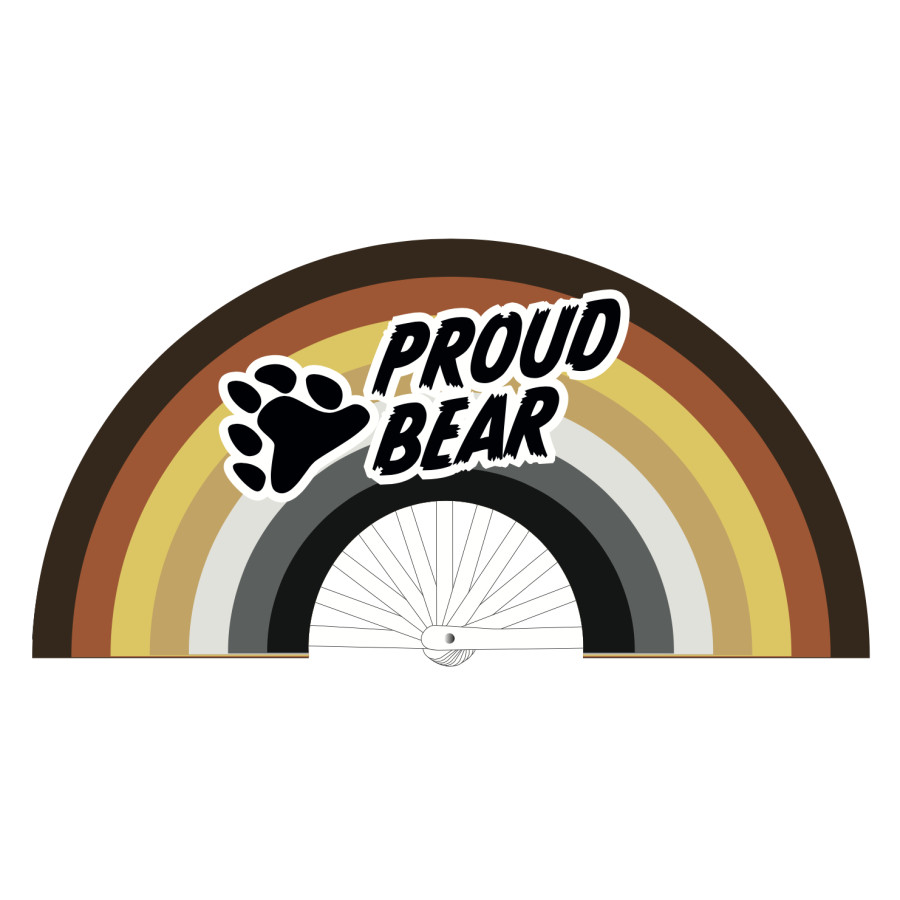 Éventail Proud Bear 64cm