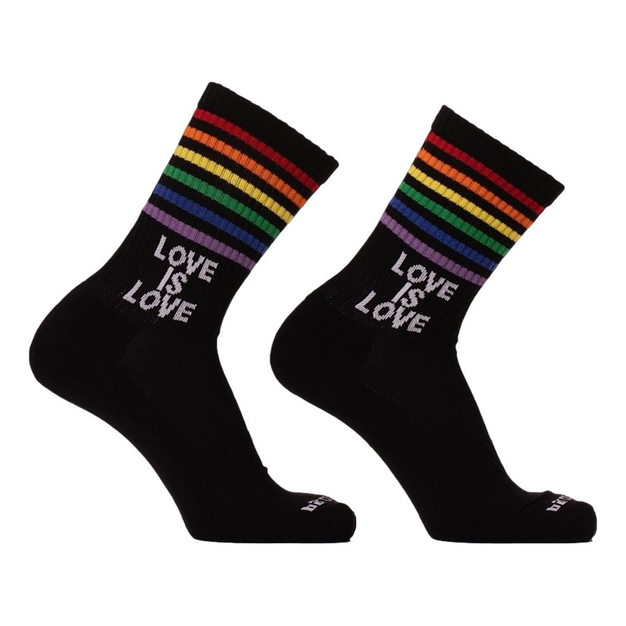 Chaussettes Love is Love Gym Socks Noires
